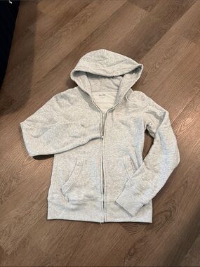 Hollister Heather Gray Full-Zip Hoodie